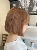 ベージュ/ミニボブ