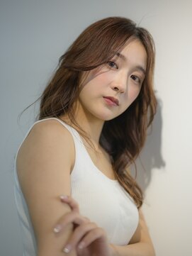 ヒョンミョン ライズバイレボ 取手店(hyon myon/RISE by REVO) レイヤーカット/デザインカラー/オリーブベージュ[取手/取手駅]