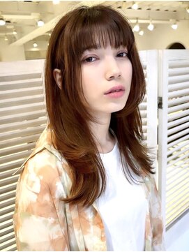 リコバイアフロート(riko by afloat) くびレイヤー/アースカラー/耳掛け/フェミニン[stylist竹田]