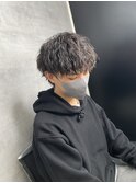 MEN'S HAIR カルマパーマ ダークアッシュ ニュアンスパーマ 