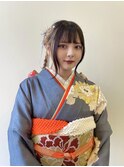 成人式前撮りヘア/ロングアレンジ