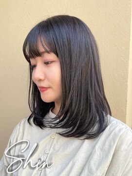 シェル(SHEL) 【SHIN★】重くならない暗髪スタイル　サイド