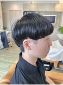 厚め刈り上げマッシュ