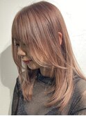 大人レイヤー×ピンクベージュ