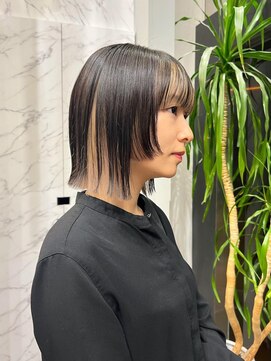 クリアーオブヘアー 一社店(clear OF HAIR) インナーベージュ×ボブレイヤー