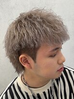 ルースト 西院店(ROOST)&nbsp;ピンパーマ×ブロンドシルバー