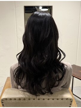 ロングレイヤー × 地毛風カラー