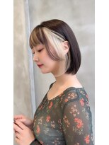 ロンド ストラーダ 心斎橋(Lond strada)&nbsp;レイヤーボブ×ハイトーン[心斎橋/髪質改善]