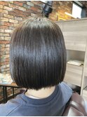 切りっぱなしボブ