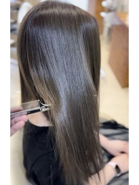 リムルバイアールエイチ(limuL by Яh) 髪質改善カラー【オリーブアッシュ】