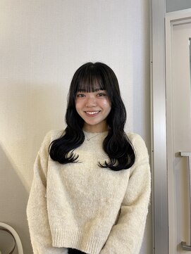 アム(amu) 暗髪/ブリーチなしカラー/グレージュカラー/透明感カラー