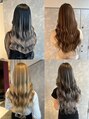 ガルボヘアー 心斎橋店(garbohair)&nbsp;プルエクステでダメージレスなハイライト、バレイヤージュ◎