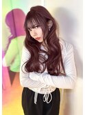 ブリーチなしダブルカラー♪ピンクベージュ