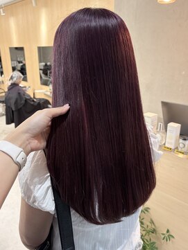 スミス 上野(smith) ピンクラベンダー暖色カラーレイヤーカット