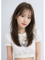 ゲイン(Gain)&nbsp;艶カット×白髪ぼかし×艶ベージュ