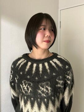 オリーブ/アッシュ/ショート/暗髪