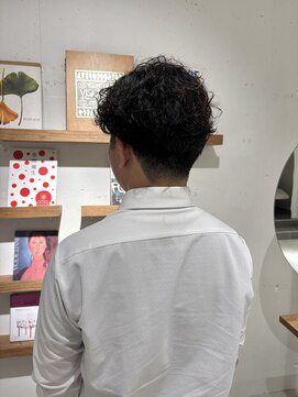 メンズショート海外パーマ