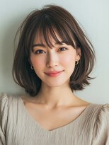 ヘアー ミッション 心斎橋店(hair Mission)&nbsp;ショートレイヤー/顔まわりカット/透明感オリーブベージュ