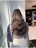 ココアブラウン艶髪シアーベージュ髪質改善カラー20代　表参道