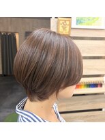 時わすれの森 オレンジベージュグラデーションボブ