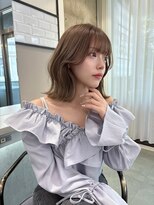 リリー(Lilley)&nbsp;【稲永麻衣】顔周りカット+レイヤーカット+ミディアム+韓国ヘア