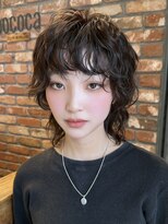 ボコカ(bococa) 大人女性ミディアムレイヤーウルフニュアンスパーマ
