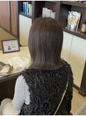 ぱつっと切りっぱなしボブ