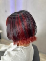 ヘアーディア(Hair...DiA) インナーカラー 赤