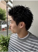 メンズカットナチュラルスパイキーショートマレットスタイル