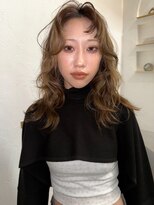 ヨーテ(yote)&nbsp;moeka＊レイヤーカット×ベージュブラウンのくびれミディ