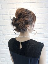 デイジー インデックスヘア 大島店(DAISY index hair) シニョン風パーティーアレンジ×編みこみ×ロングヘア着物ヘア