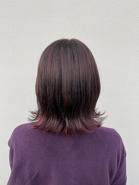 アドラーブル 長岡リバーサイド千秋店(adorable) 20代30代★ツートンカラー♪無造作カール×フェミニンシボブ