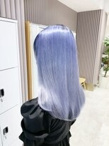ゴウトゥデイシェアサロン 原宿Verno店(GO TODAY SHAiRE SALON) 韓国カラー ブルーラベンダー BTSカラー テテ髪色