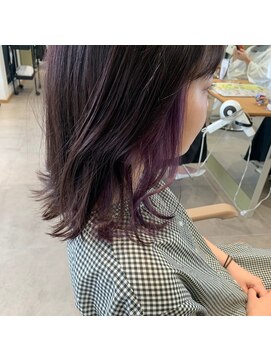 エミィ(emme) 【emme×笹川】イヤリングカラー×パープル