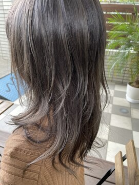 ダブル(W) 【hair salon W】アッシュグレー