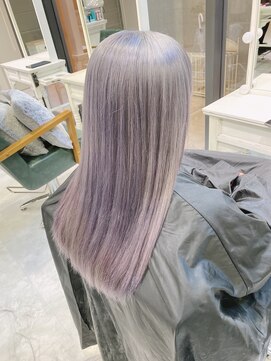 デイズ(days) ホワイトアッシュグレージュカラー/ブリーチストレートロング