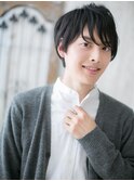 ビジネスも◎黒髪ウェット抜け感ヘアP