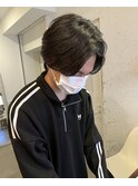 メンズ パーマ マッシュ ウルフ 波巻き ツイストスパイラル
