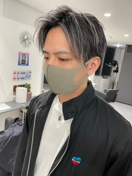 キング 梅田(K!ng) 【梅田】ホワイトハイライトハイライトカラーメンズハイライト