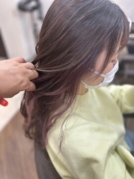 アプシー 三田駅前店(Apsee) インナーカラー/ピーチカシス