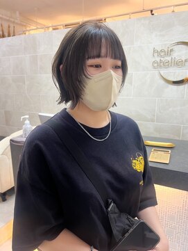 オズ 郡山桑野店(OZ) イメチェンハッシュカットフルバング似合わせレッドブラウン