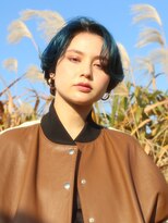 キース ヘアアンドメイク 恵比寿(kith. hair&make)&nbsp;個性派アウターカラー＊エメラルドグリーン
