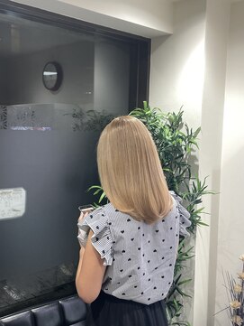 庵 ヘアー(hair) ペールベージュ