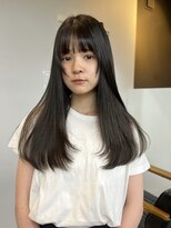 ヌープヘアーアイス(NUUP.hair ici)&nbsp;艶感♪髪質改善カラー大人可愛いグレージュレイヤーロング
