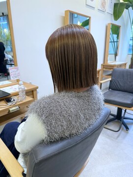 ヘアーポケット リタ(HAIR POCKET ritta) 切りっぱなしボブ　× 極細ハイライト