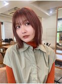 ボブレイヤーボブルフ似合わせアプリコットオレンジ