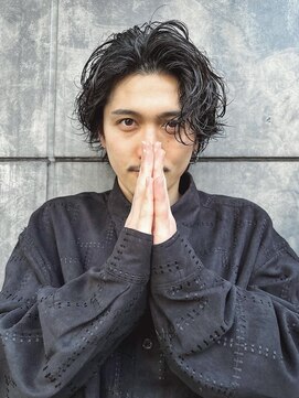 オーシャントーキョー(OCEAN TOKYO) 【かき上げ縦落ちパーマ】耳掛け大人ヘア色気ヘア