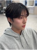 韓国アイドル風シースルーマッシュ×ダウンパーマ
