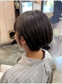 アッシュ×ショート【鎌取　カラー】