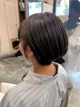 バセット バイ アルター 鎌取店(basset by aL-ter) アッシュ×ショート【鎌取 カラー】